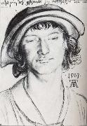 Albrecht Durer Young man with a cap painting